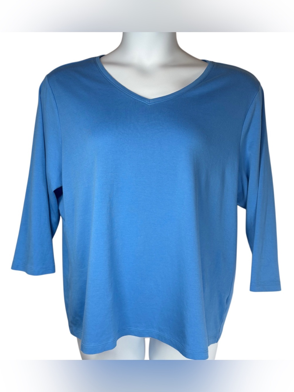 LL Bean 3/4 Sleeve V-Neck Classic T Size 1X